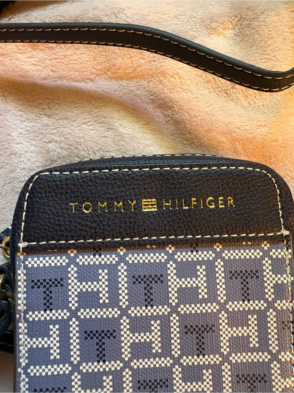 Tommy Hilfiger Navy and Cream Signature Crossbody